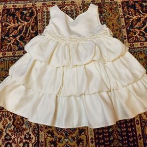 Used 2T White Cream  Flower girl dress